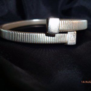 Vintage Guess Stainlees Steel Coil Bracelet